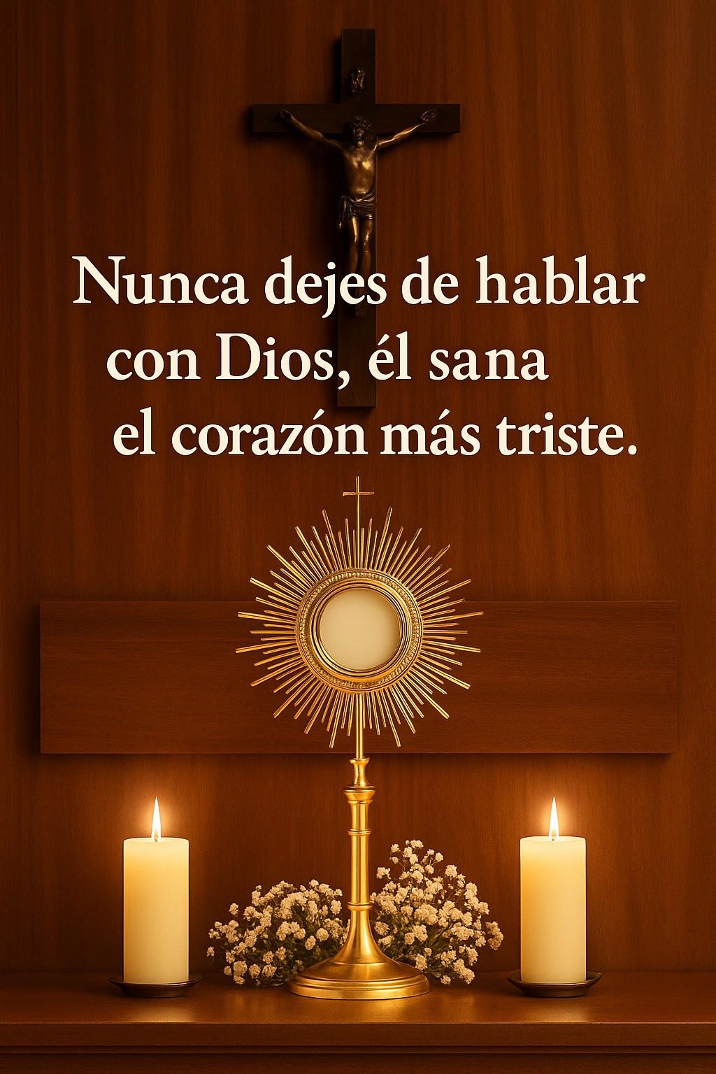 Nunca dejes de hablar con Dios