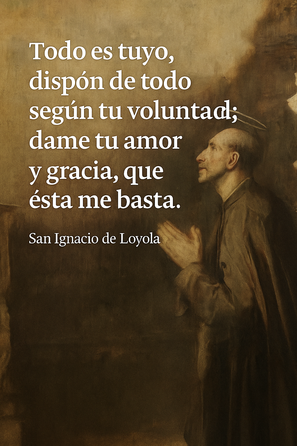 Dame tu amor y gracia que esta me basta