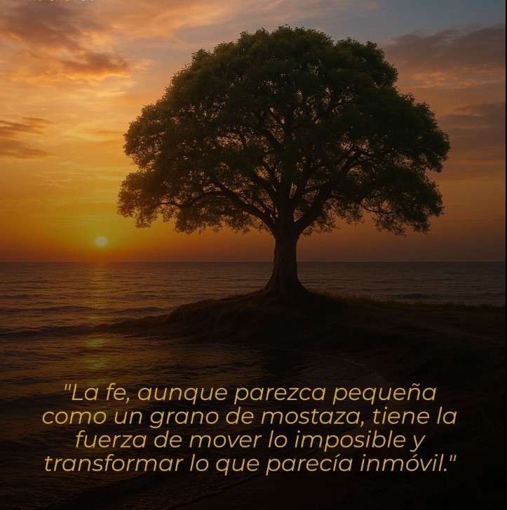 La fe tiene la fuerza de mover lo imposible