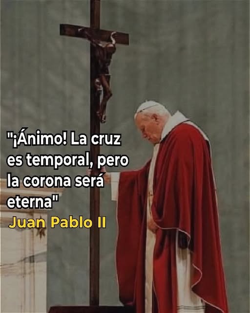 Animo la cruz es temporal la corona sera eterna