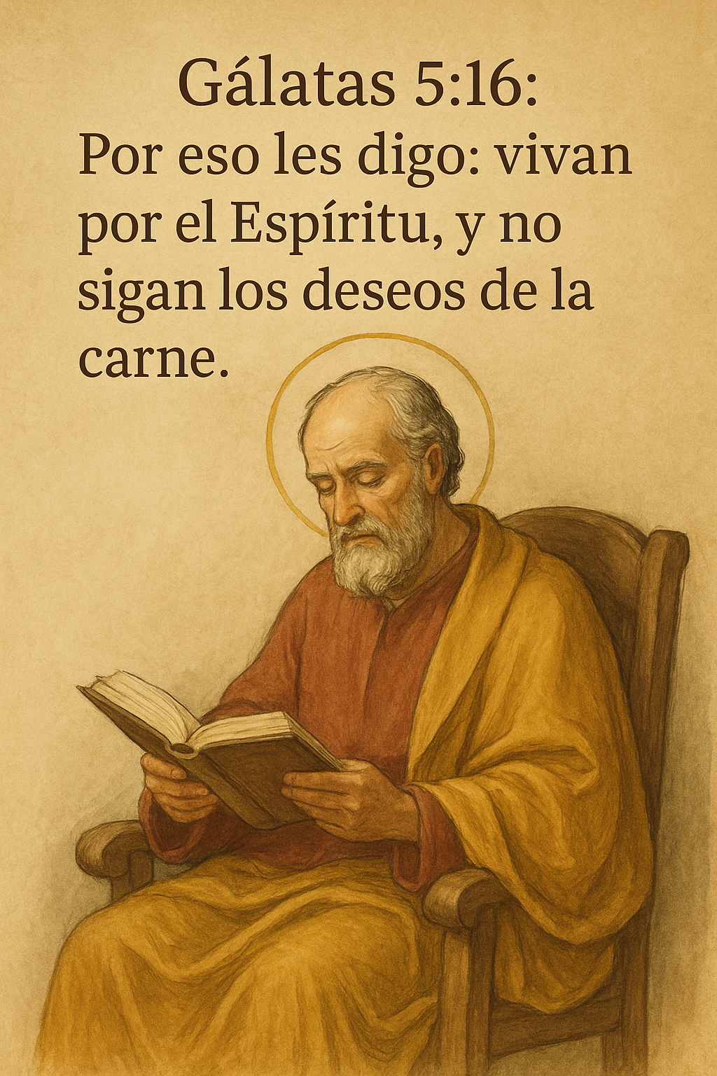 vivan por el espiritu y no sigan los deseos de la carne