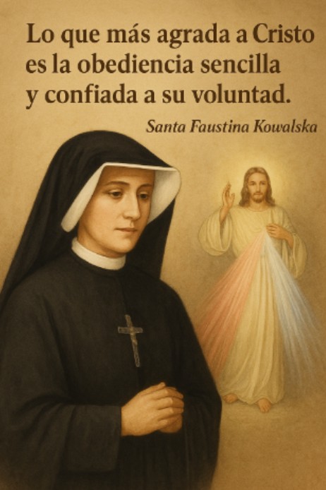 LO QUE MAS AGRADA A CRISTO ES LA OBEDENCIA SENCILLA  Y CONFIADA A SU VOLUNTAD