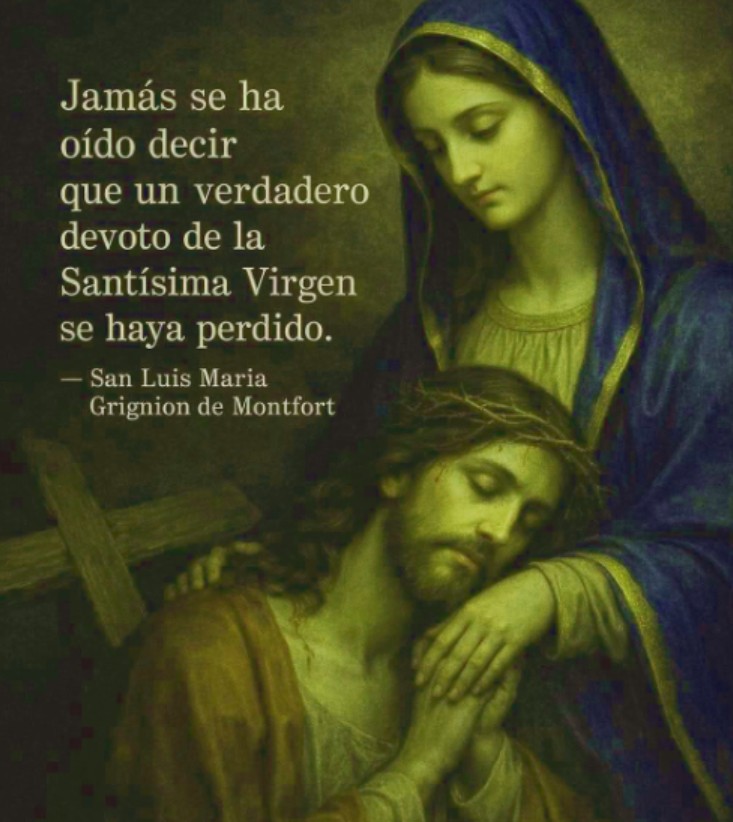 JAMAS SE HA OIDO DECIR QUE UN VERDADERO DEVOTO DE LA SANTISIMA VIRGEN SE HAYA PERDIDO