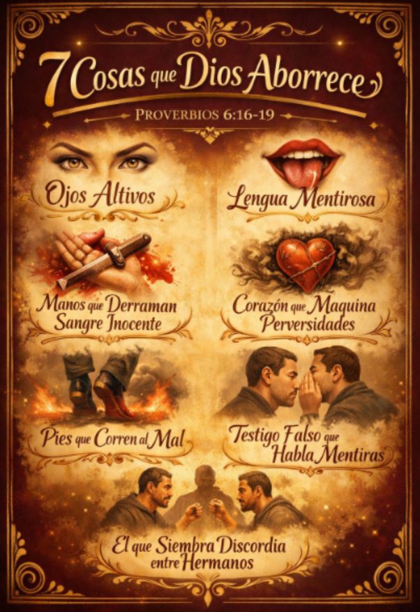 7 cosas que Dios aborrece