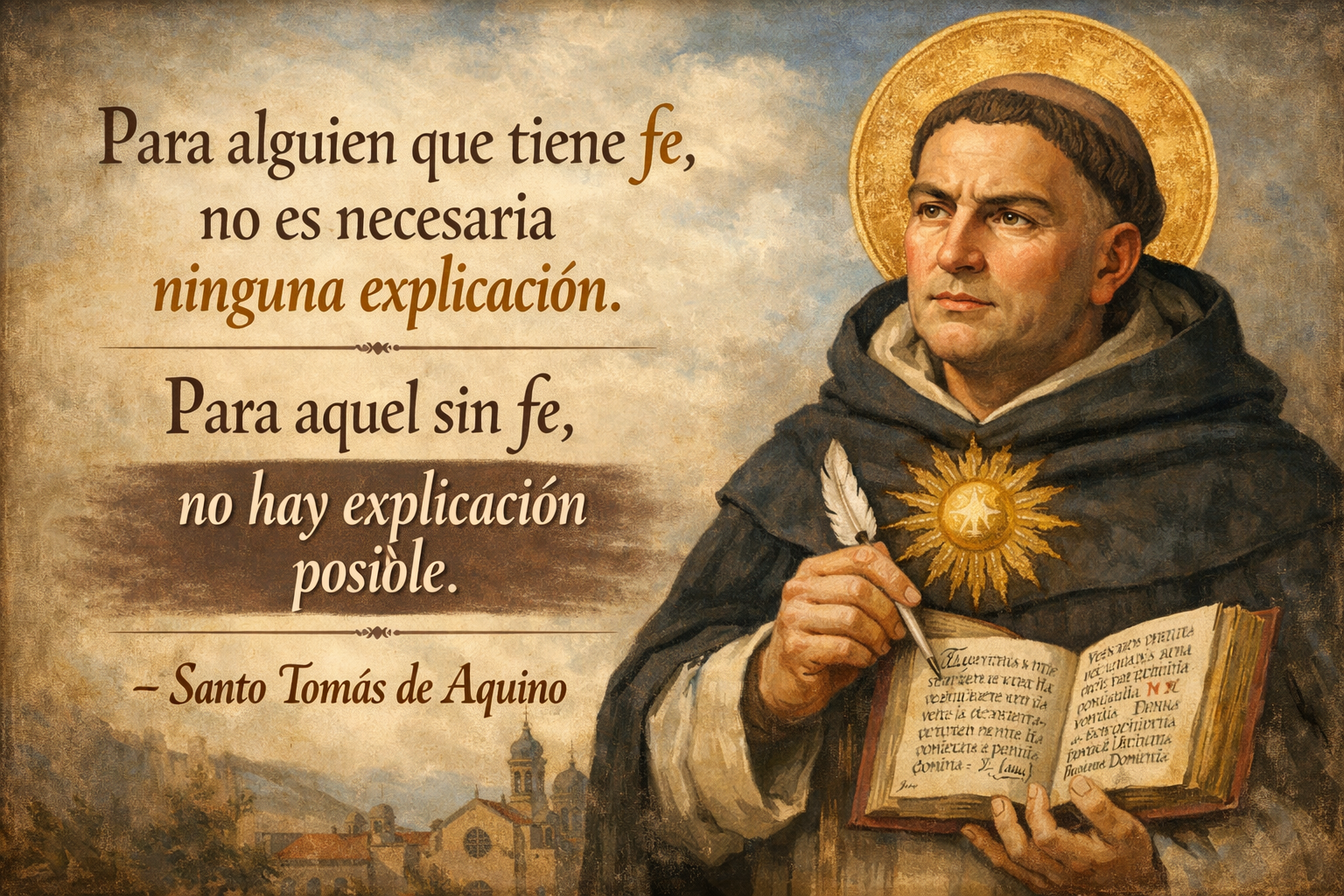 Alguien que tiene fe, y alguien que no tiene fe