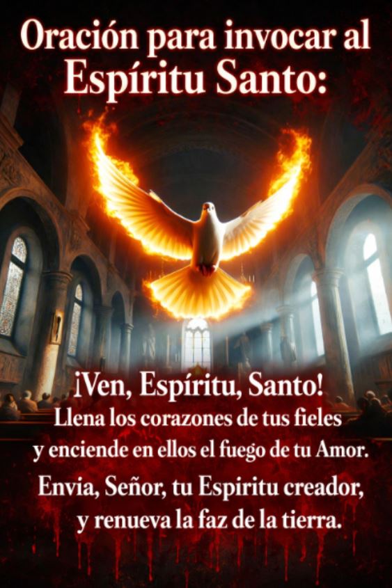 ORACION PARA INVOCAR AL ESPIRITU SANTO