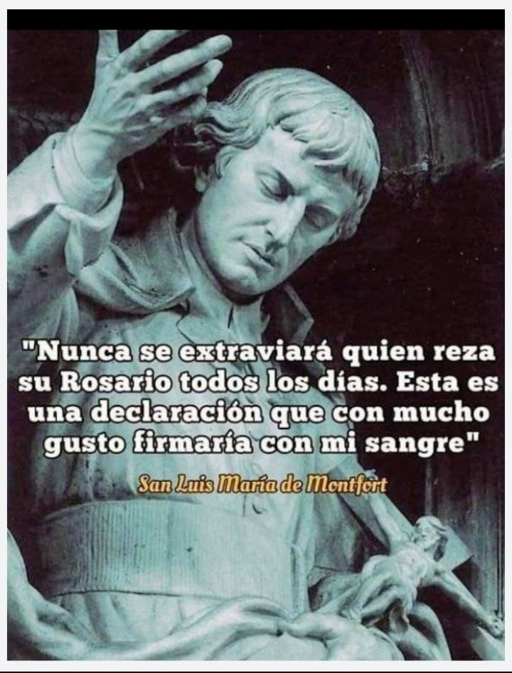 NUNCA SE EXTRAVIARA QUIEN  REZA SU ROSARIO TODOS LOS DIAS