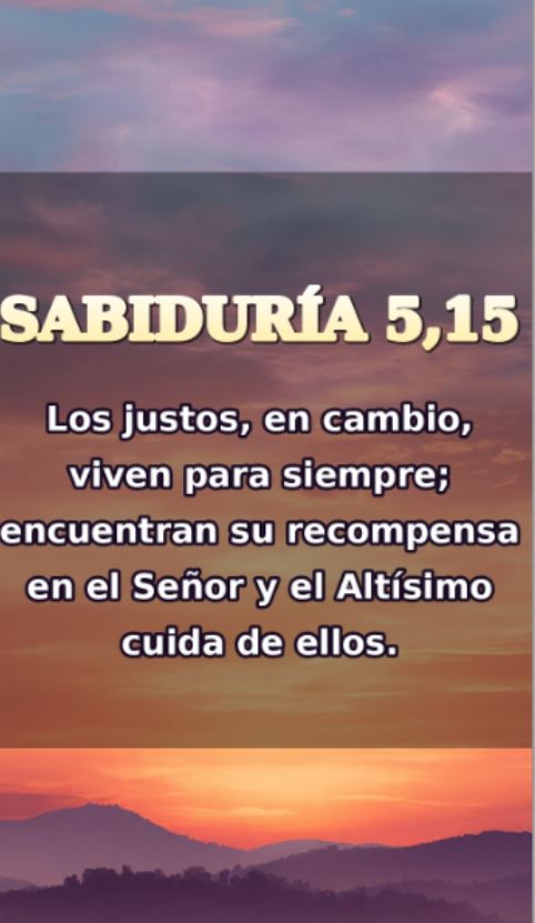 LOS JUSTOS EN CAMBIO VIVEN PARA SIEMPRE