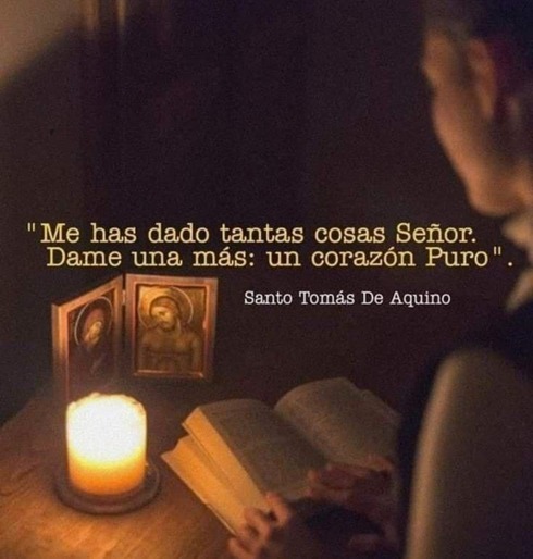 ME HAZ DADO TANTAS COSAS SEÑOR DAME UNA MAS, UN CORAZON PURO