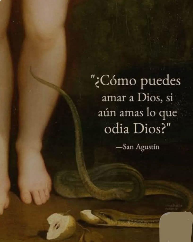 ¿Cómo puedes amar a Dios, si aún amas lo que odia Dios?